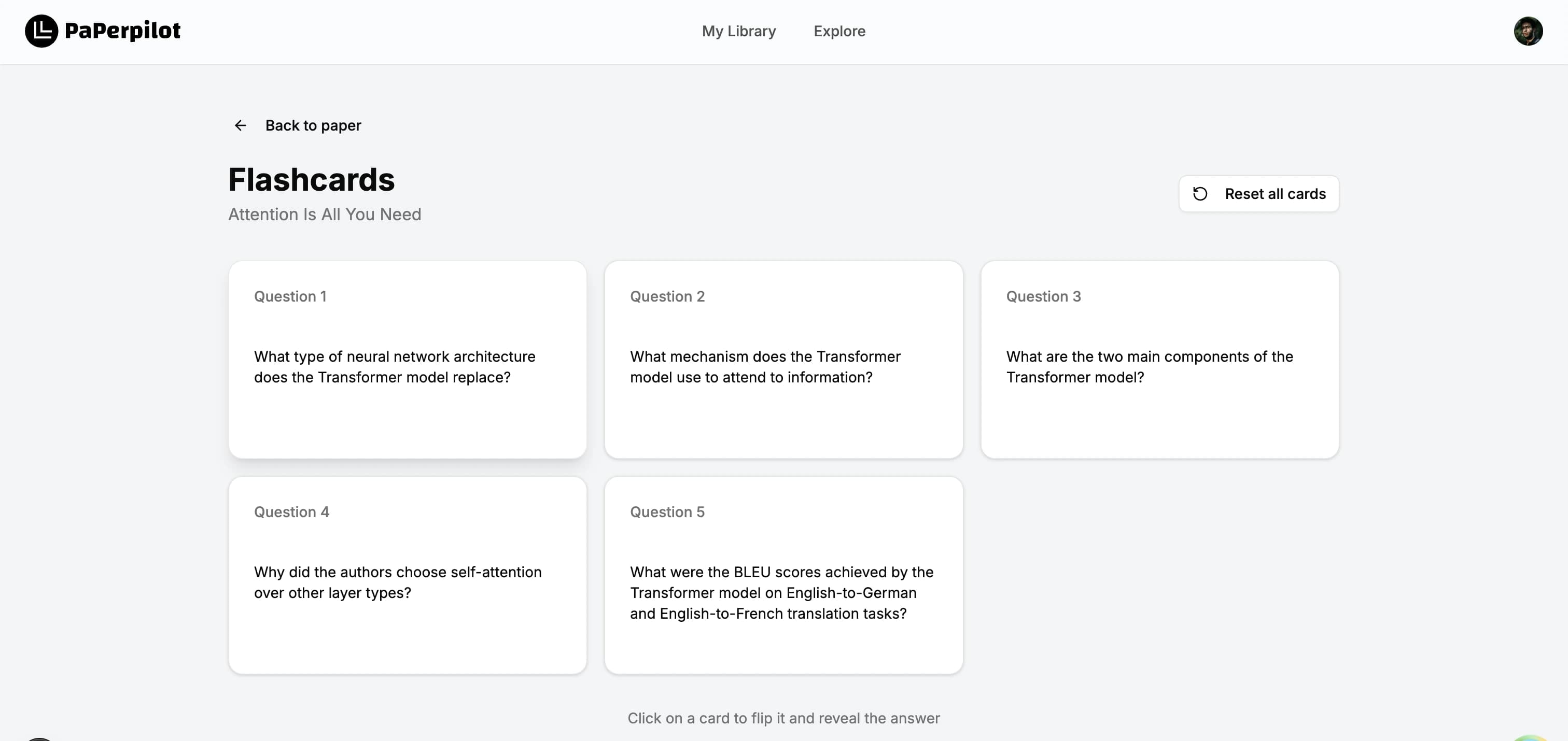 Study with auto-generated flashcards for active recall